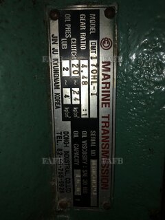 Dongi 4.5-1 gear box 44 inch propeller to suit doosan 280 - ID:128006