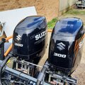 TWIN SUZUKI DF 300 APX HP 4 Stroke Outboard Boat Motor Engine X LONG Electric - picture 2