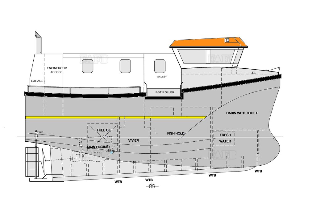 PB Tiger 28 Norwegian style double chine inshore fishing vessel