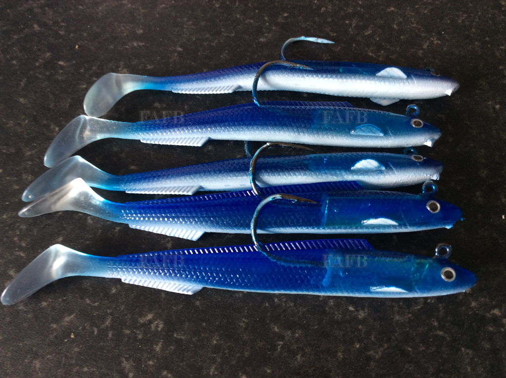Sandeel Fishing Lures - choice of designs and sizes - bait for Cod, Bass, Pollock etc