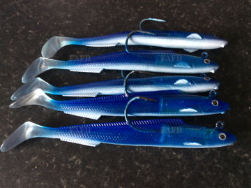Sandeel Fishing Lures - choice of designs and sizes - bait for Cod, Bass, Pollock etc