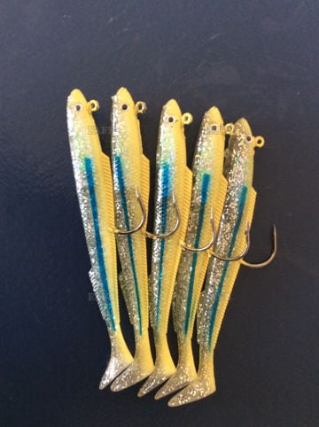 Sandeel Fishing Lures - choice of designs and sizes - bait for Cod, Bass, Pollock etc