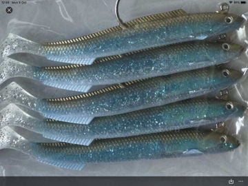 Sandeel Fishing Lures - choice of designs and sizes - bait for Cod, Bass, Pollock etc