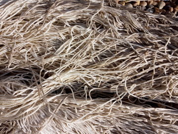 SHEET OF LARGE MESH NYLON NETTING