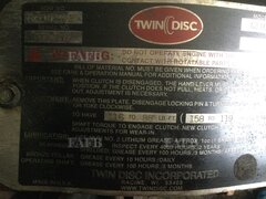 Twin disc clutch with fenner coupling - ID:130161
