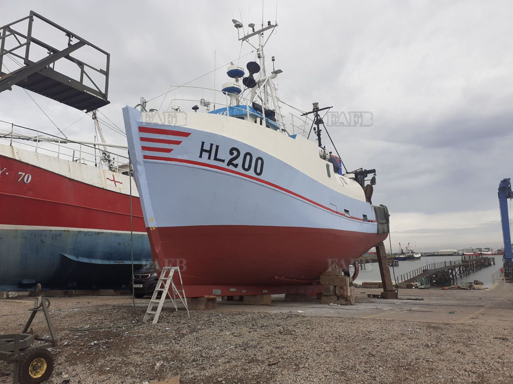 Wooden trawler