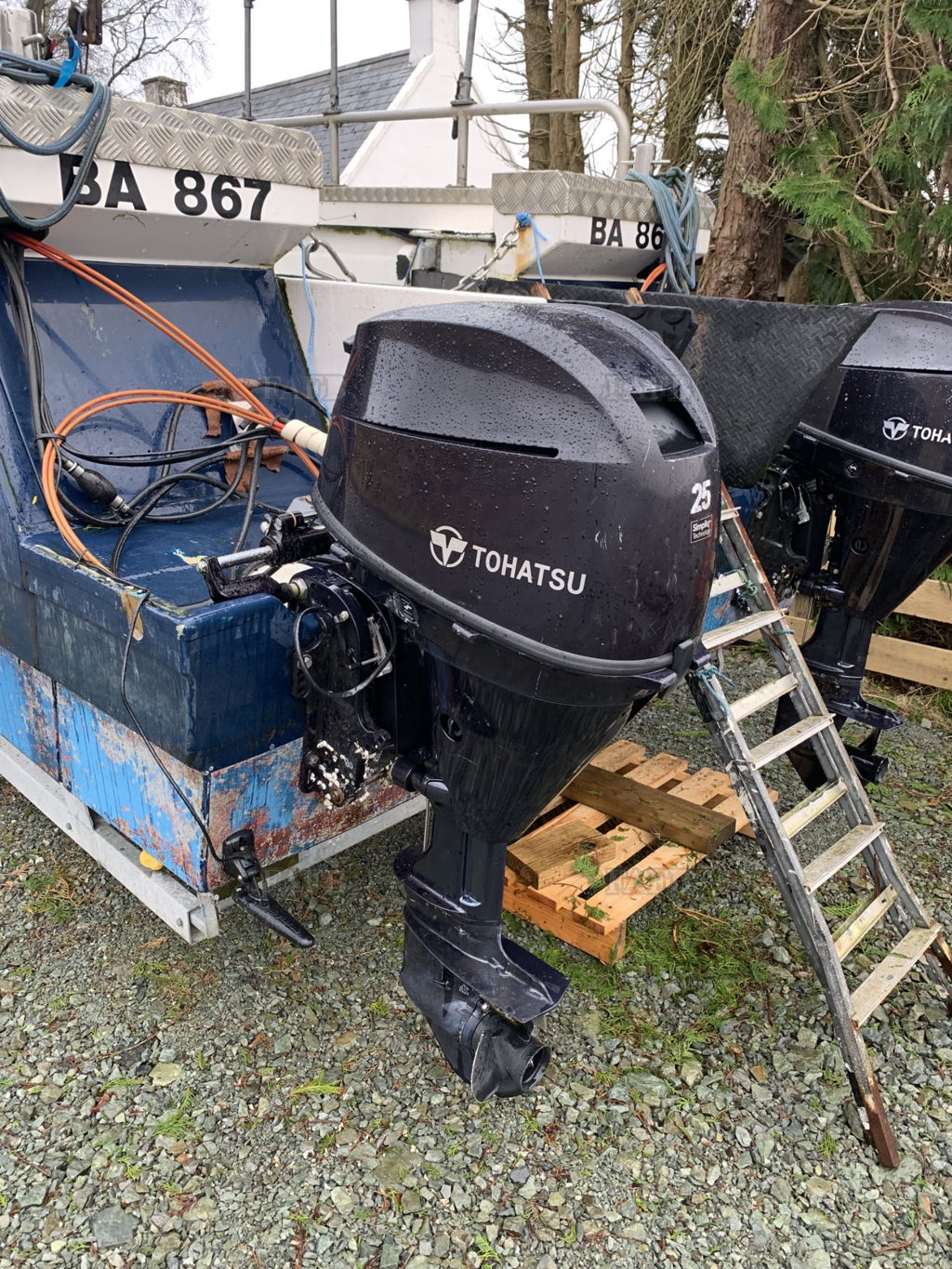 2 x tohatsu 25hp (2022) MFS25D long shaft