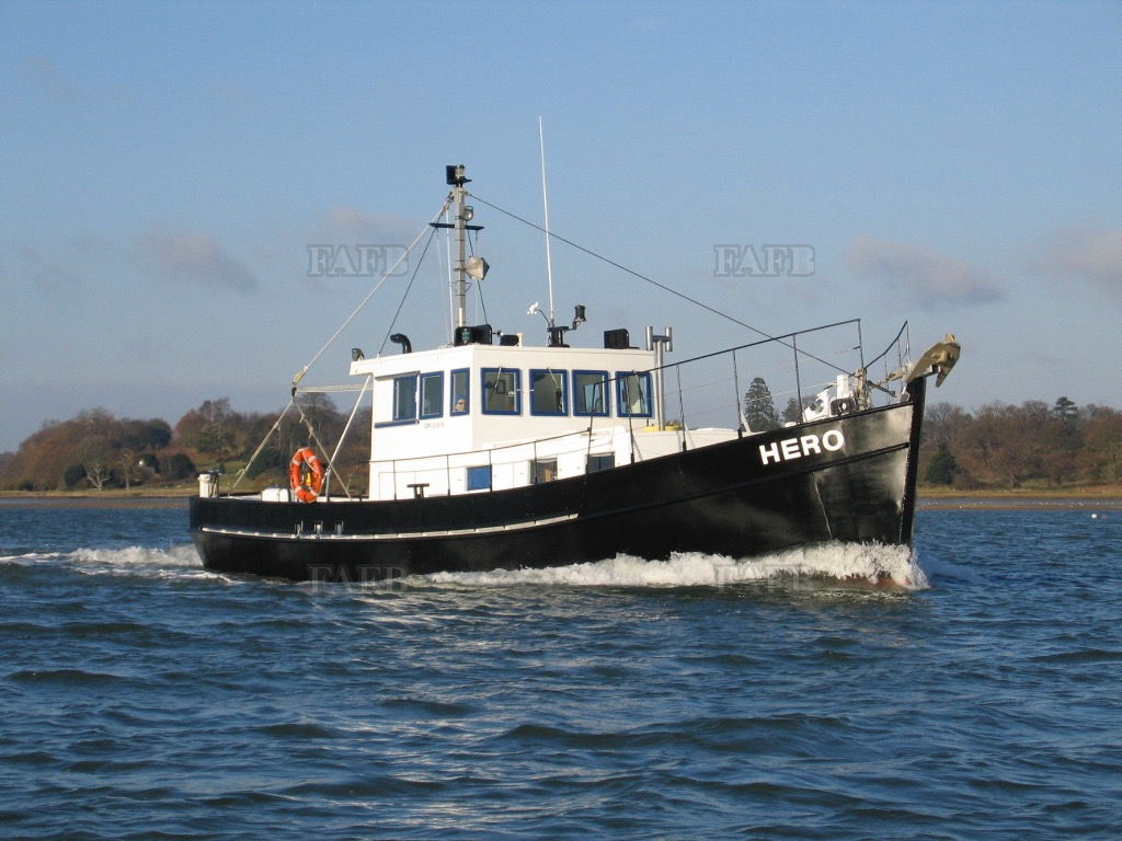 Traditional trawleryacht