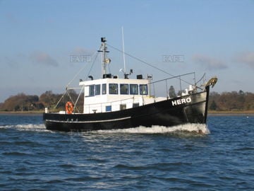 Traditional trawleryacht