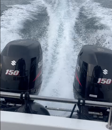 2 x SUZUKI DF150 engines  (Year 2010)