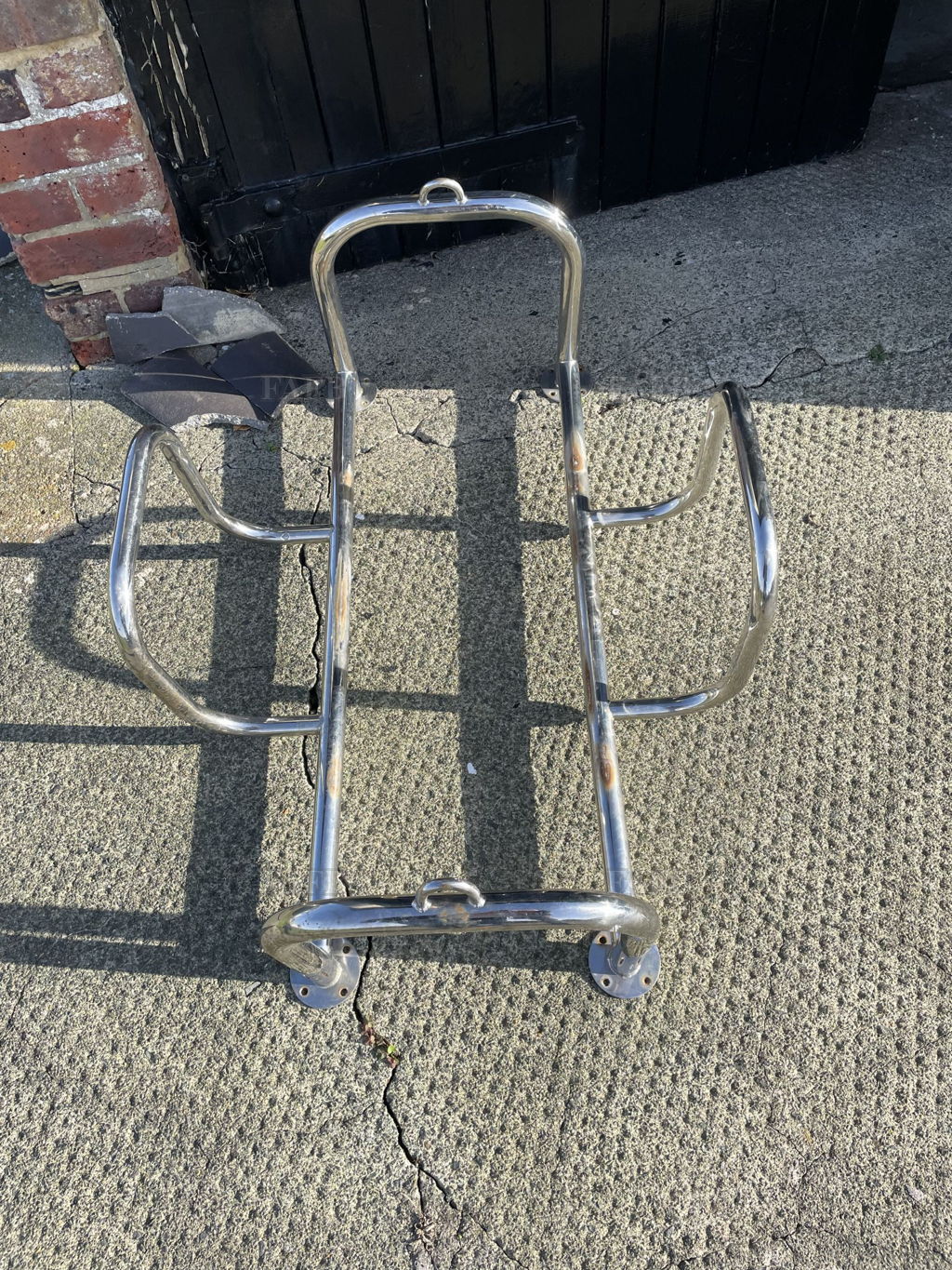 Stainless steel life raft holder