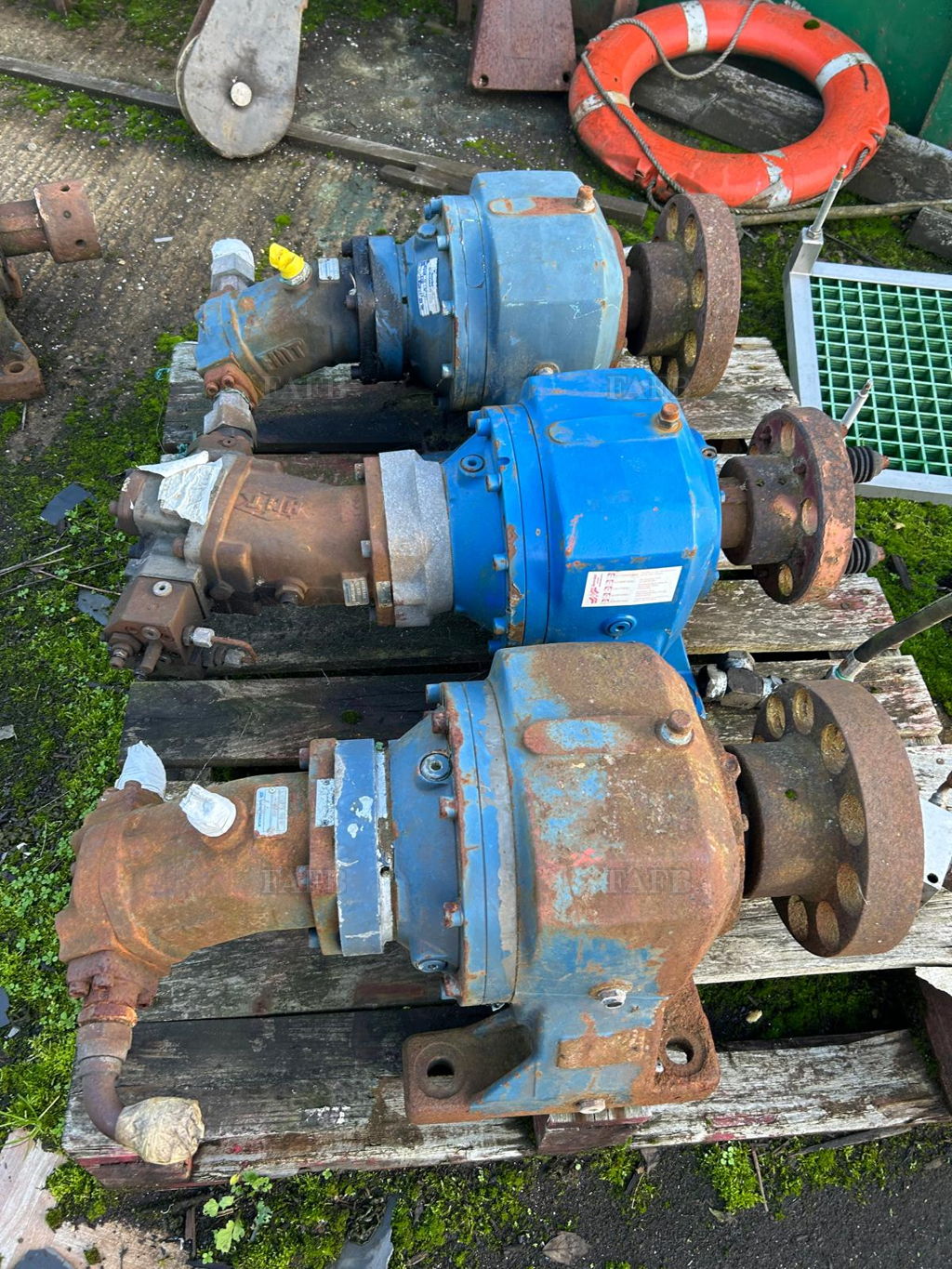 4 x Hydraulic Brevini Winch Drives complete