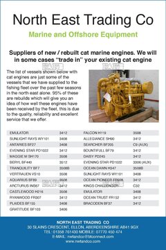 FOR SALE CAT MARINE ENGINES - ID:127365