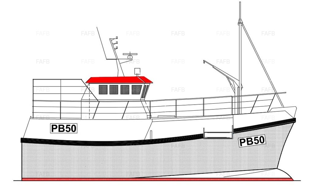 PB50 Vivier Potter/Trawler - Gary Mitchell designed GRP 10m-15m new builds