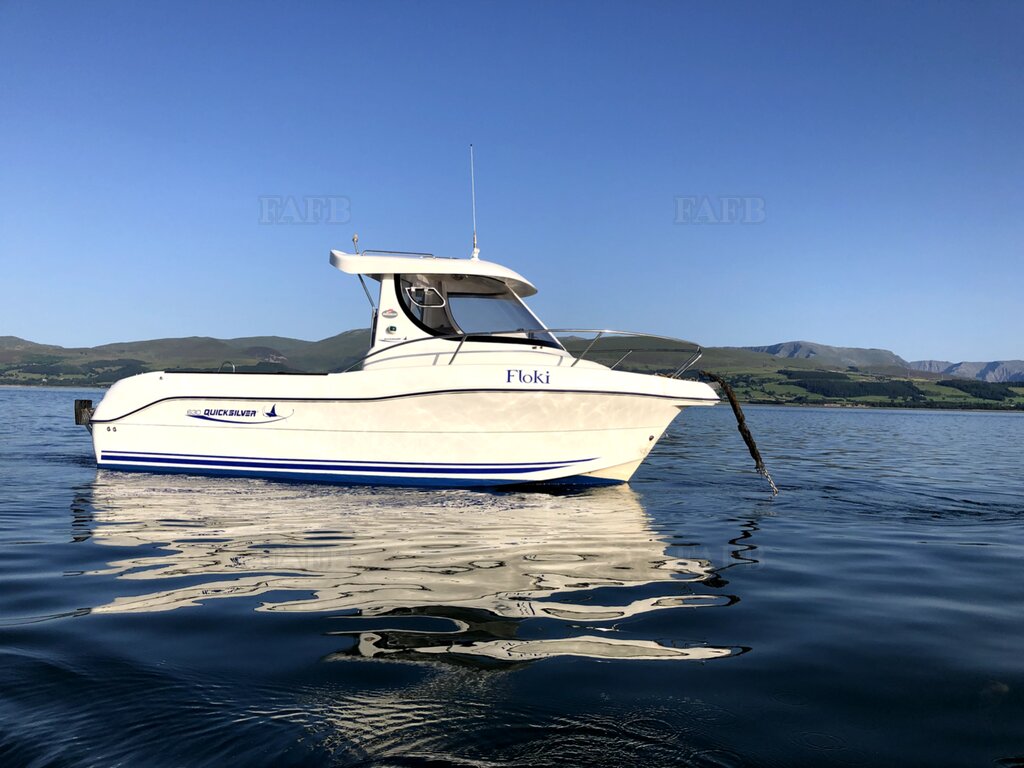 Quicksilver Pilot House 630 with road legal trainer