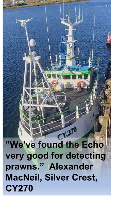 Double your prawn catch rate. Echo detects prawns in the net - picture 1