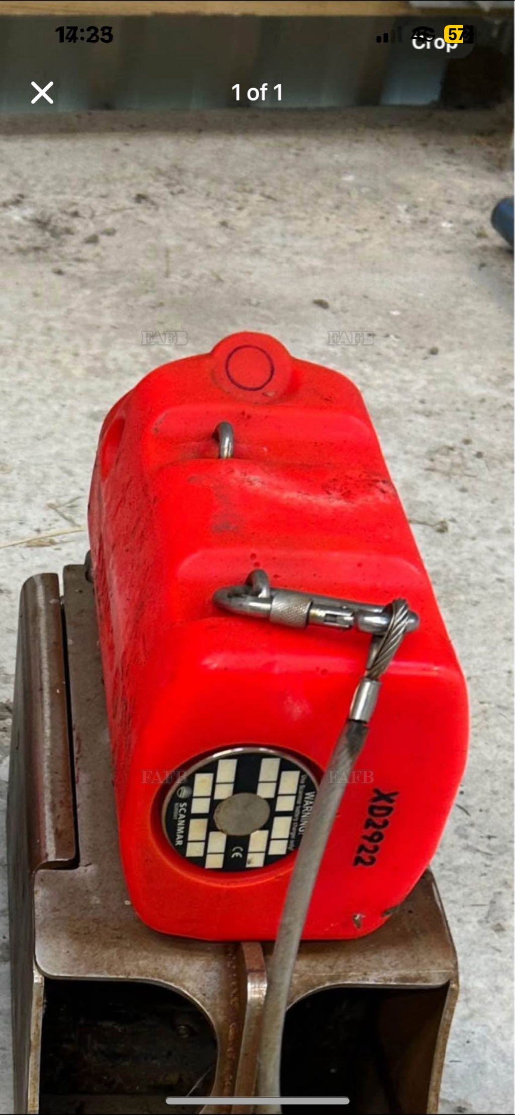 Port side Scanmar sensor