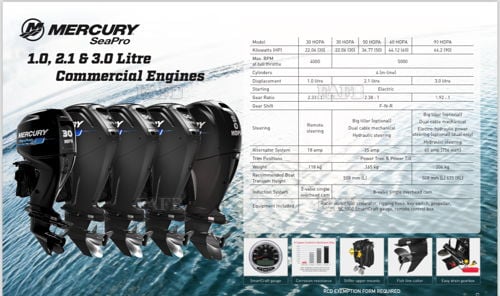 Mercrury SeaPro Commercial Outboards