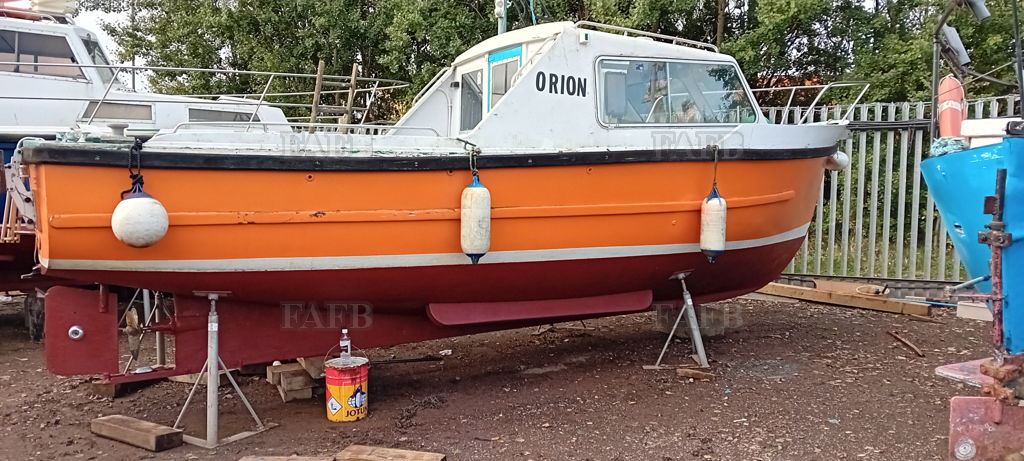 Fibre glass angling boat