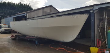 GRP boat hull