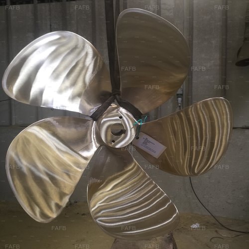 5 Bladed right hand propellers from stock 34  inch in diameter 2 1/2 shaft