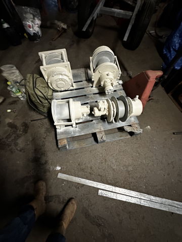 Various hyd winches