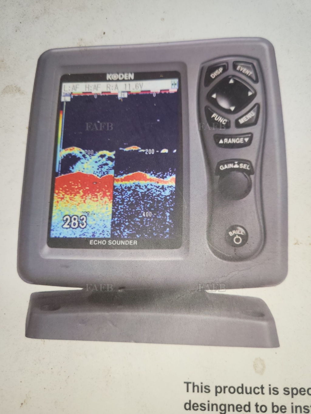 Koden cvs126 fishfinder