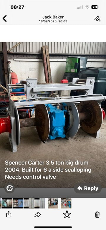 Spencer Carter 3.5 Ton Big Drum Winch
