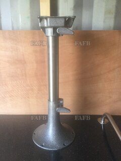 Springfield Alloy seat PEDASTEL, New, App 30 inches full height. - ID:124630