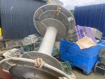 TRAWL SET UP ,net drum, winch small crane