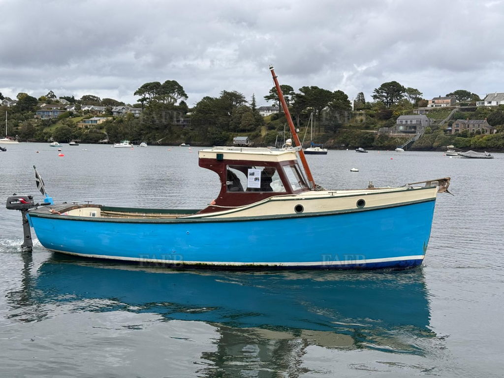 Cabin boat, built by Gerald Pearn of Looe, Cornwall