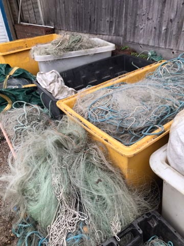 Retirement sale of nets, net bins, mackerel and squid jiggers also 2 mackerel rollers