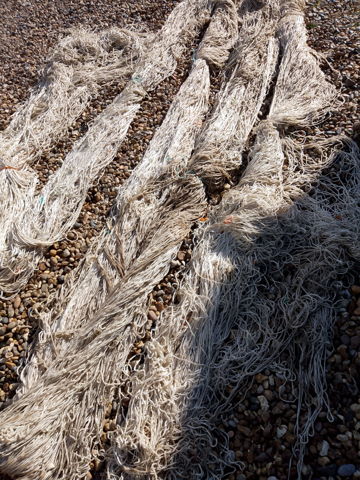 SHEET OF LARGE MESH NYLON NETTING