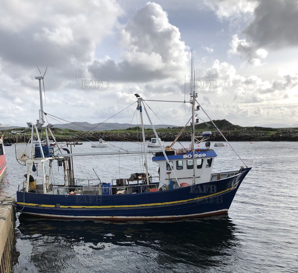 French built oak on oak fishing boat