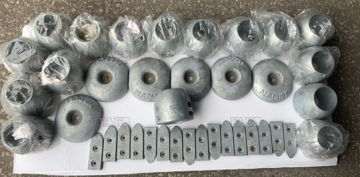 Anodes Various types and sizes