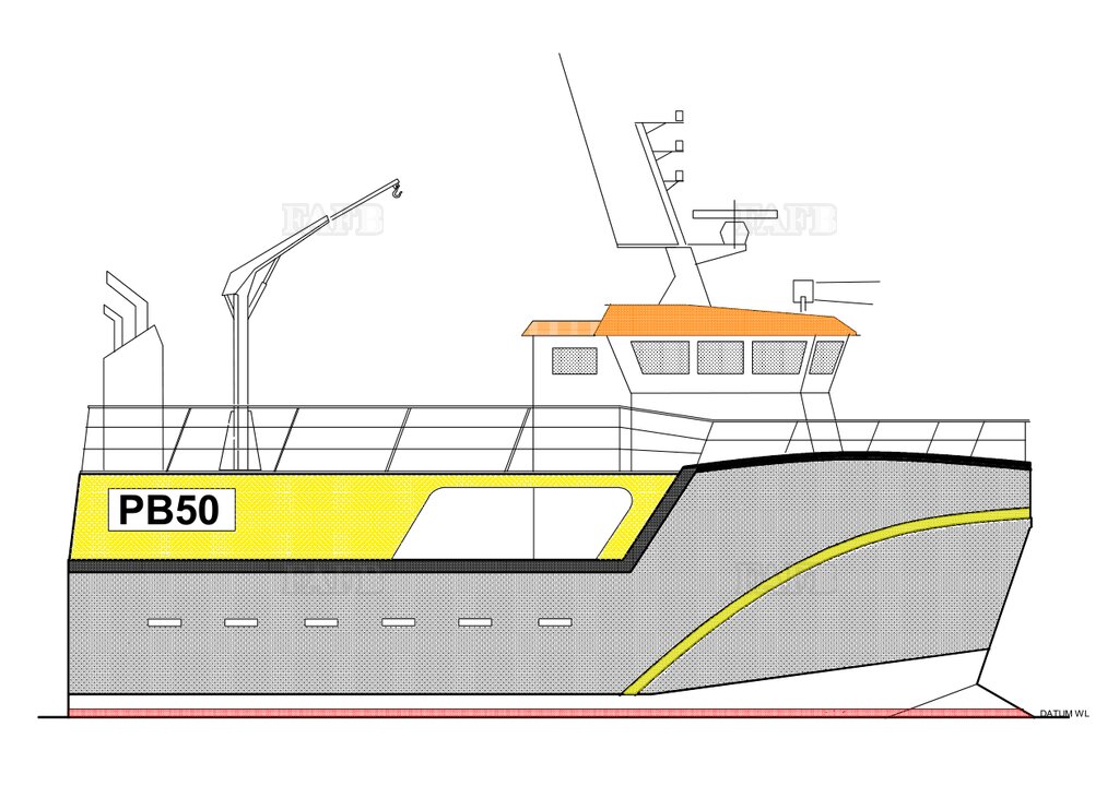 PB Tiger 50 double chine GRP Norwegian style fishing vessel