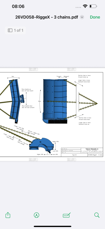 Thyboron Type 26 trawl doors