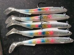 Sandeel Fishing Lures - Bass, Pollock, Cod - Various Colours - NEW Pearl Sparkle - ID:110797