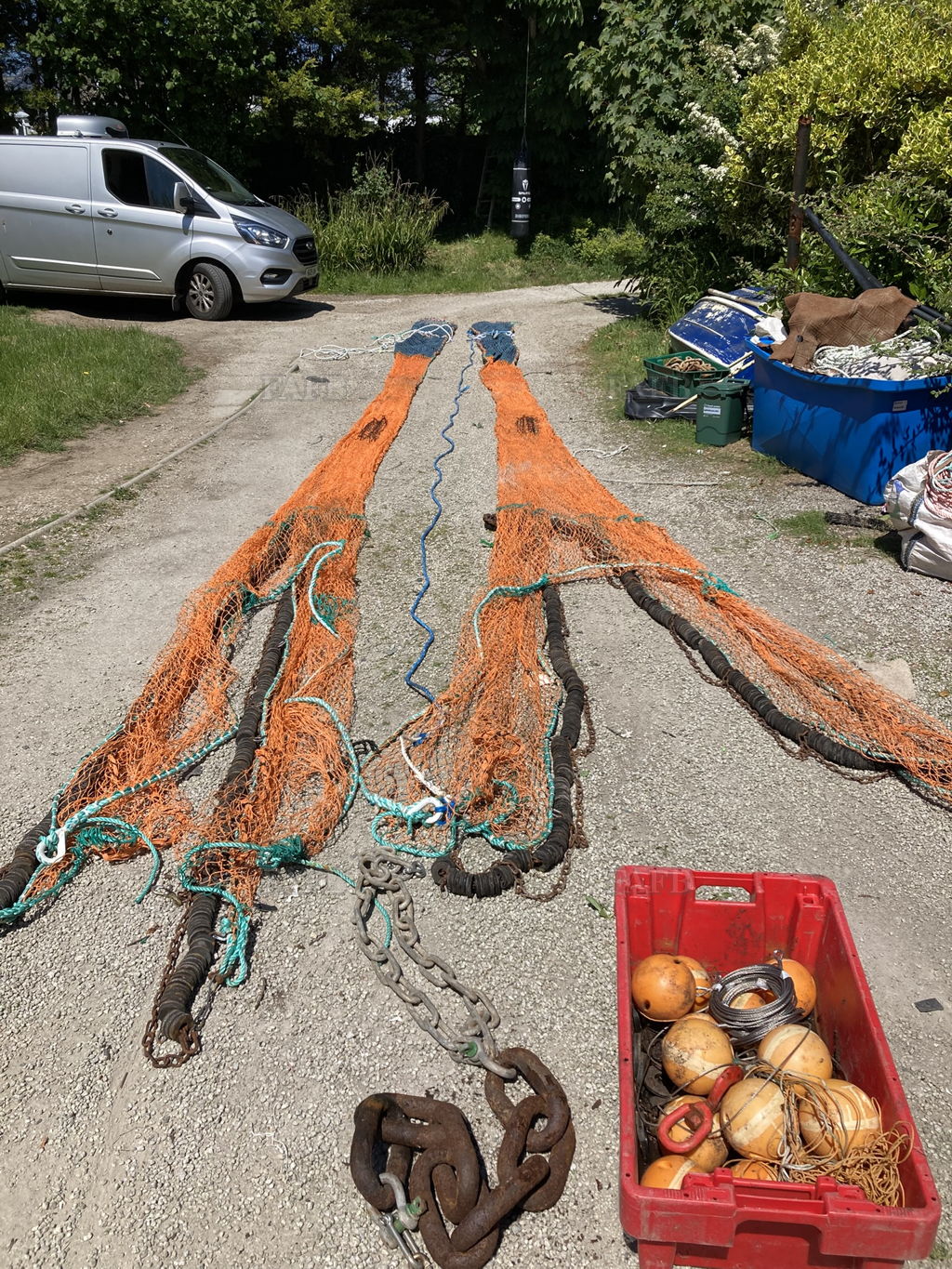 Small boat trawl gear