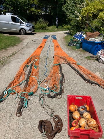 Small boat trawl gear
